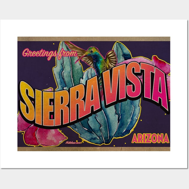 Greetings from Sierra Vista, Arizona Wall Art by Nuttshaw Studios